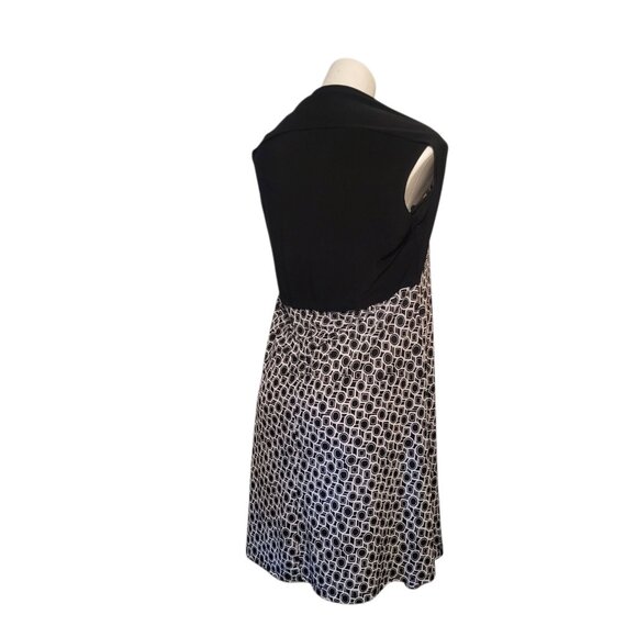 MKM Dress Size XL Black White Geometric - Picture 5 of 7